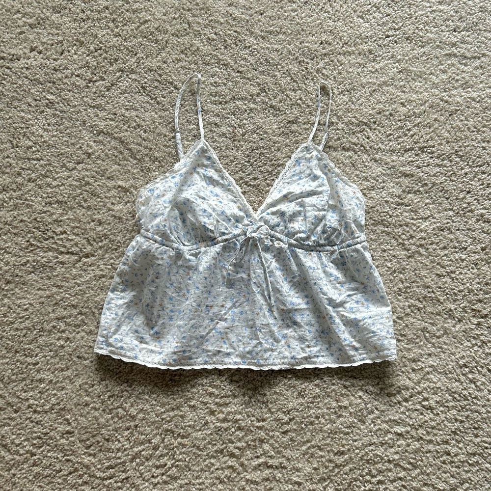 NWT Cotton On Floral Cotton Lace Cami Tank